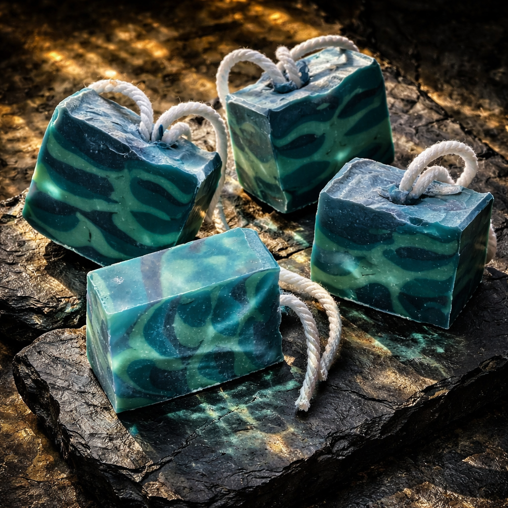Drakkar Noir soap on a rope
